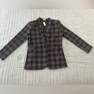 NWT Les Amis Plaid Blazer Sz Large